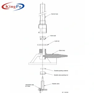Burner Flame Test Equipment IEC 60695-11-4 Figure A.1 Calibration Certificate  Burner IEC 60695
