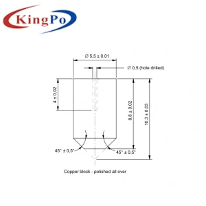 Durable Combustion Testing Equipment Copper Block IEC 60695-11-4 Figure 1