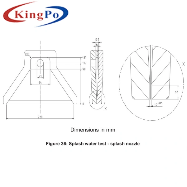 Splash water test, splashing times_ISO 16750-4 Figure 4 Thermal Shock With Splash Water Tester IP Testing Equipment Stainless Steel Test Set Up For Splas